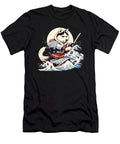 Siberian Husky Dog Japanese Grand Wave Ukiyoe Natalie Lidford T-Shirt