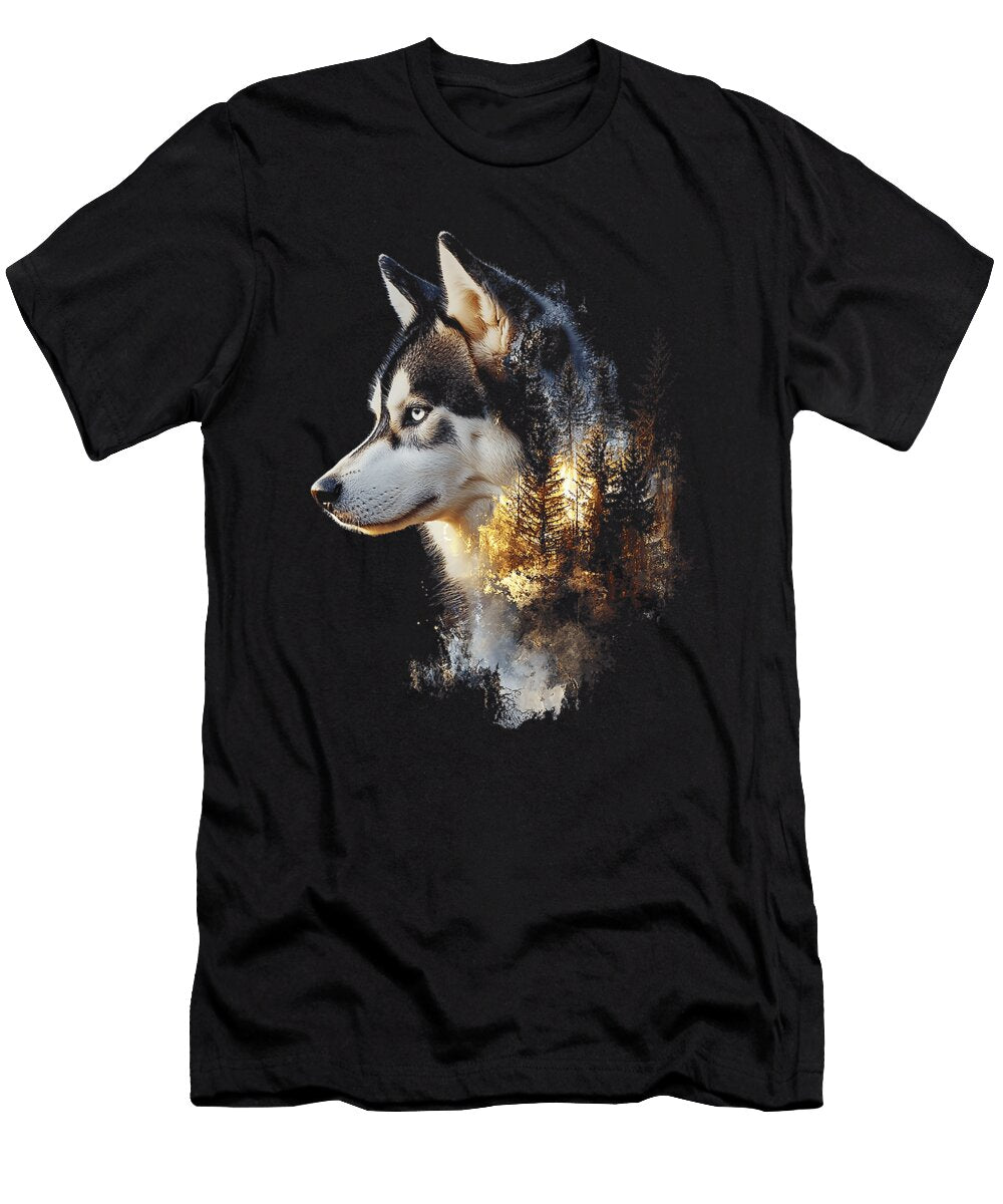 Siberian Husky Dog Motif Pet Siberian Husky Sophie Eleanor T-Shirt