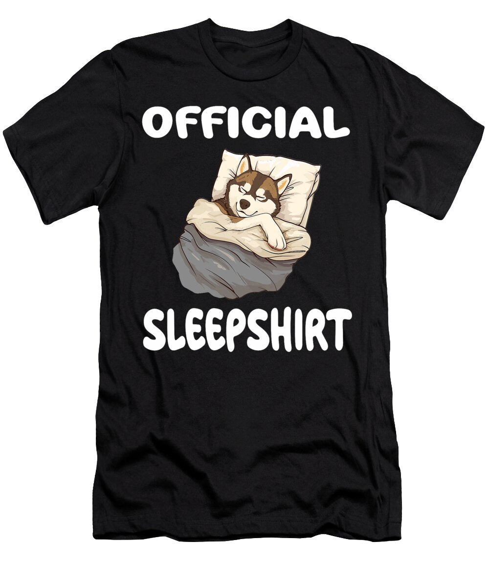 Siberian Husky Dog Official Sleep Pajamas Natalie Lidford T-Shirt