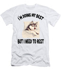 Siberian Husky Dog Pajamas Nightgown Sleeping Studi Alex T-Shirt