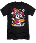 Siberian Husky Dog Pumpkin Ghost Candy Witch Yah Lishr T-Shirt
