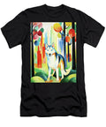 Siberian Husky Dog Walking in the Park 02 Madeleine Macke Madeleine Macke T-Shirt