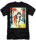 Siberian Husky Dog Walking in the Park 03 Madeleine Macke Madeleine Macke T-Shirt