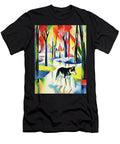 Siberian Husky Dog Walking in the Park 04 Madeleine Macke Madeleine Macke T-Shirt