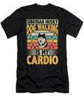 Siberian Husky Dog Walking Is My Cardio Dog Lover Tenshirt T-Shirt