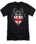 Siberian Husky England Flag Wolf Dog Owner Pet Gift Thomas Larch T-Shirt