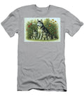 Siberian Husky Family in a Garden Janice Maclellan T-Shirt