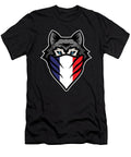 Siberian Husky France Flag Wolf Dog Owner Pet Gift Thomas Larch T-Shirt