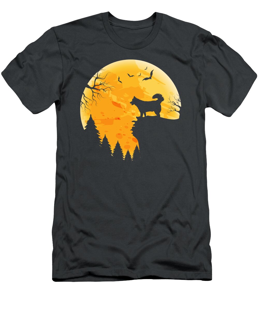 Siberian Husky Halloween Moon Job T-Shirt