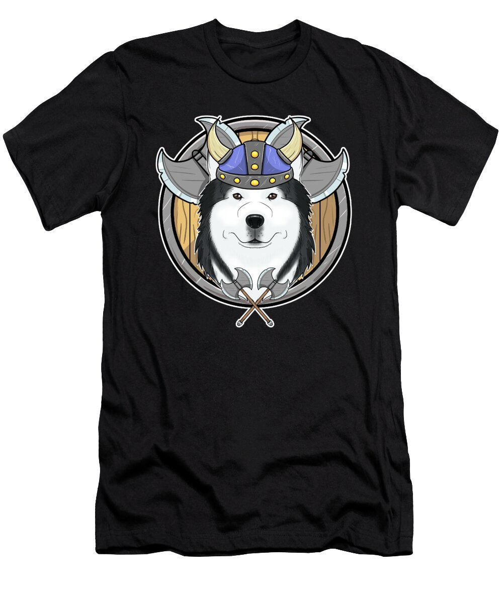 Siberian Husky I Valhalla I Viking Maximus Designs T-Shirt