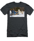 Siberian Husky in Snow By Dog Sled Massachusetts Lynn M Stone Natureplcom T-Shirt