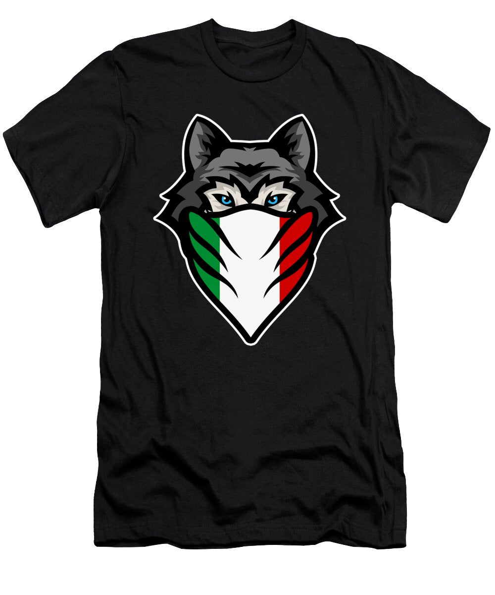 Siberian Husky Italy Flag Wolf Dog Owner Pet Gift Thomas Larch T-Shirt