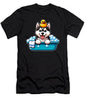 Siberian Husky Kawaii Cartoon Bubbles Bath Dog Zyneu Gangd T-Shirt
