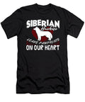 Siberian Husky Leave Pawprints on Our Heart Tinh Tran Le Thanh T-Shirt