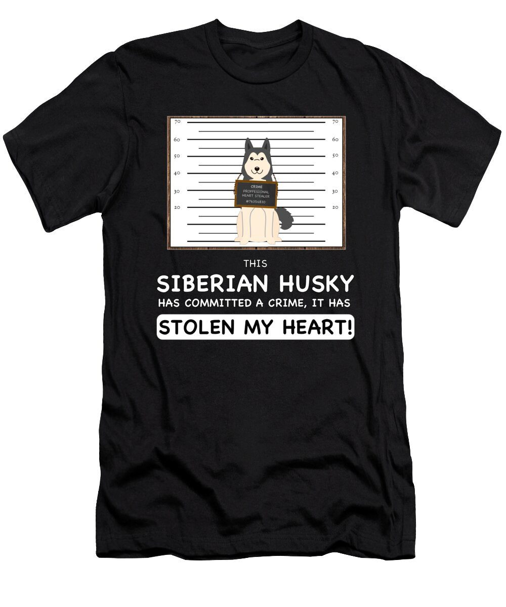 Siberian Husky Mugshot Jose O T-Shirt