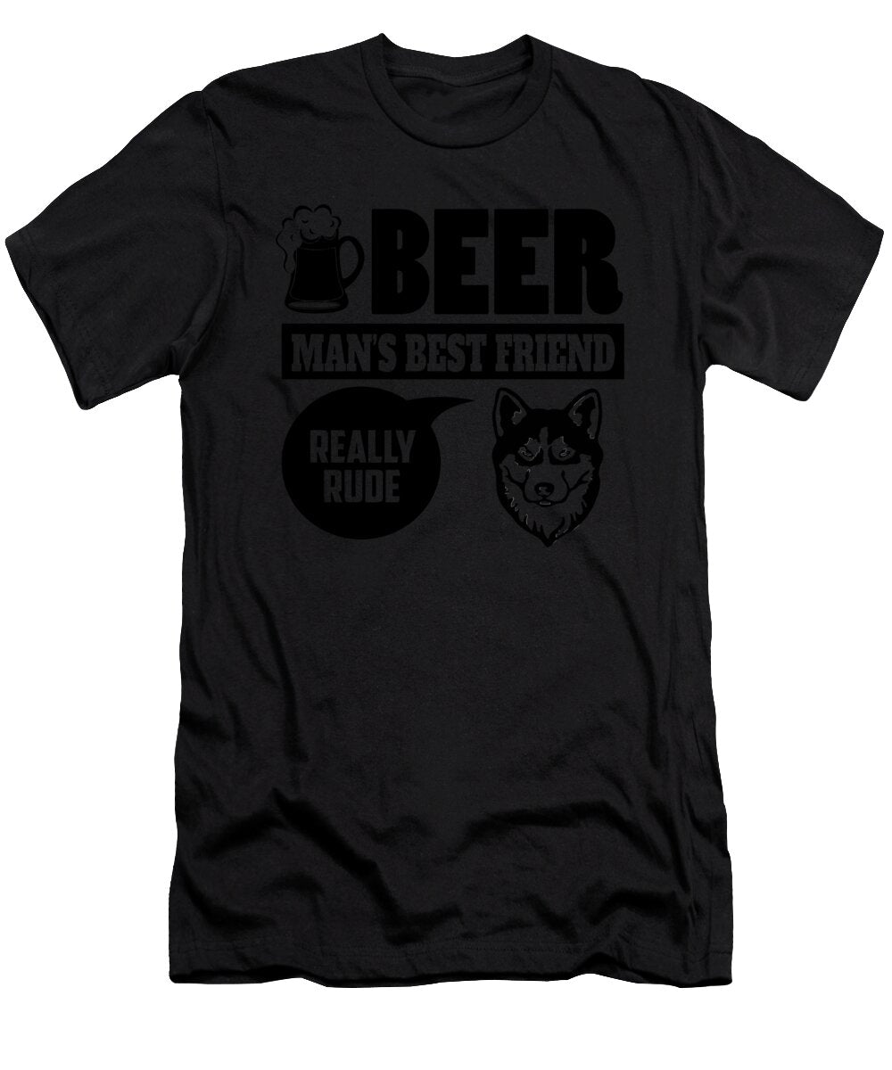 Siberian Husky Pet Dog Best Friend Quote Dusan Vrdelja T-Shirt