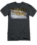 Siberian Husky Playing in Snow Dennis Baswell T-Shirt