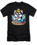Siberian Husky Puppy Kawaii Cartoon Bubbles Bath Zyneu Gangd T-Shirt