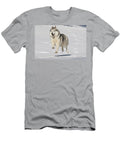 Siberian Husky Running in Snow Massachusetts Lynn M Stone Natureplcom T-Shirt