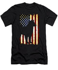 Siberian Husky Silhouette American Flag Wowshirt T-Shirt