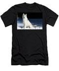 Siberian Husky Sitting in Snow Connecticut Lynn M Stone Natureplcom T-Shirt