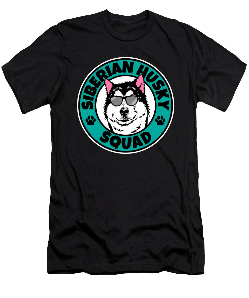 Siberian Husky Squad I Dog Lover I Siberian Husky Maximus Designs T-Shirt