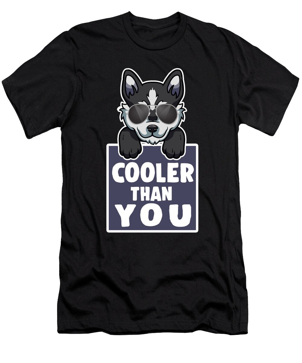 Siberian Husky Sunglasses Dog Owner Puppy Pet Gift Thomas Larch T-Shirt