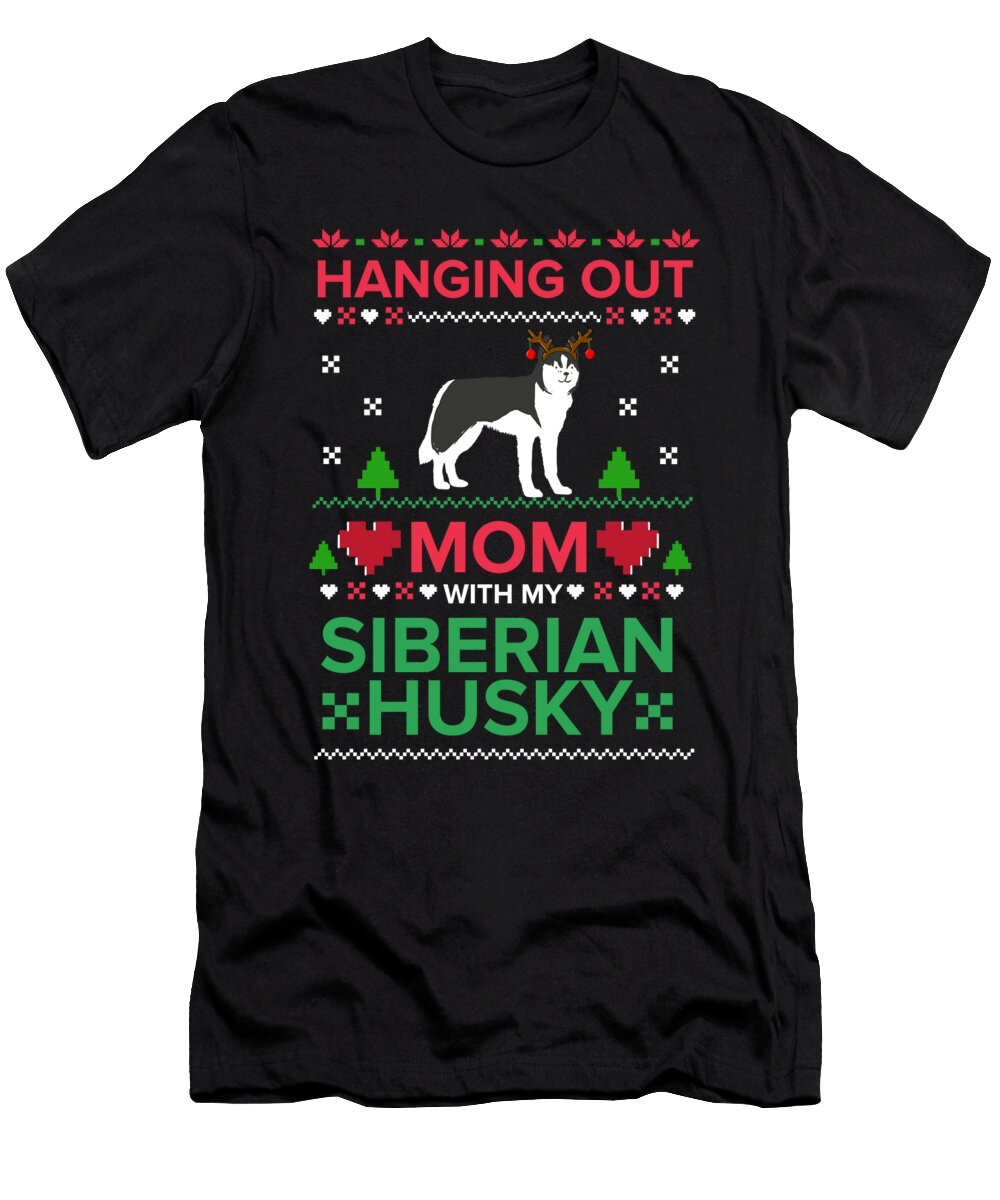 Siberian Husky Ugly Christmas Sweater Xmas Gift Teequeen2603 T-Shirt