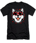 Siberian Husky Valentine Cute Dog Sunglasses Yah Lishr T-Shirt