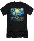 Siberian Husky Van Gogh Style the Starry Night Zyneu Gangd T-Shirt