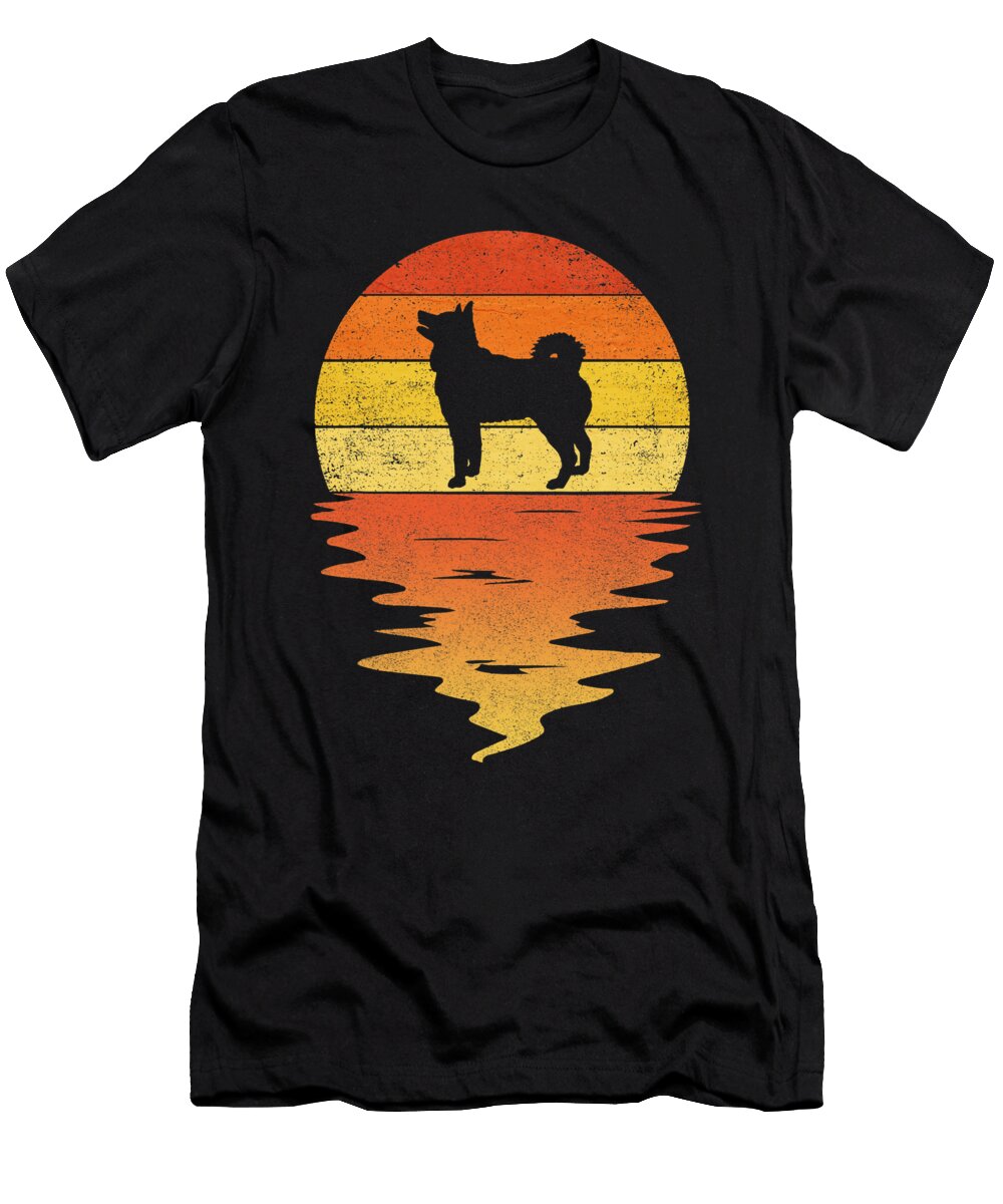 Siberian Husky Vintage Retro Sunset Siberian Husky Dhbubble T-Shirt