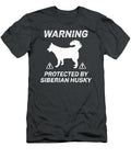 Siberian Husky Warning Protected Job T-Shirt