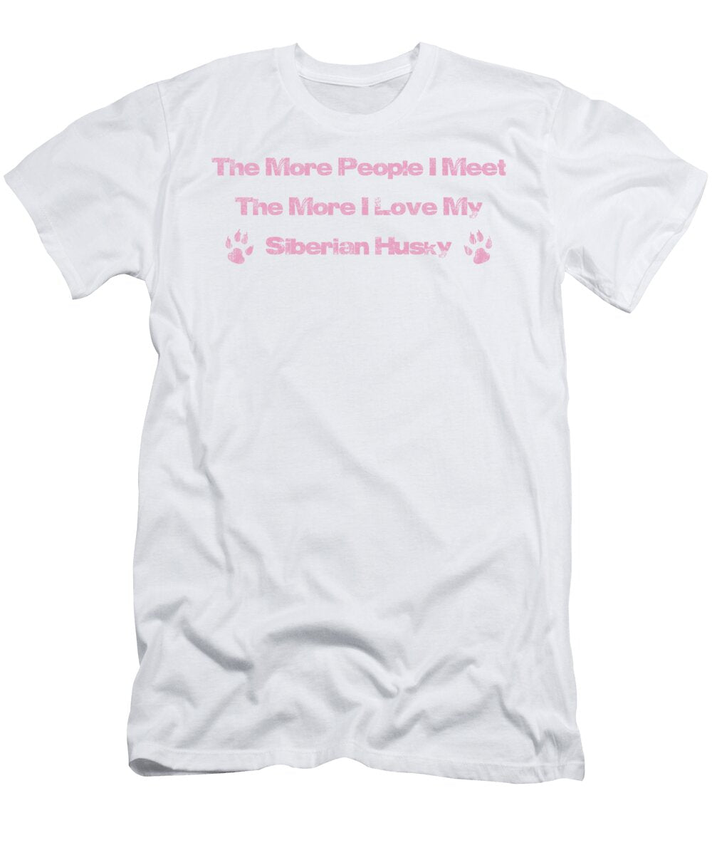 Siberian Huskypink Kaylin Watchorn T-Shirt