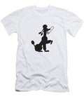 Silhouette of a Poodle Csa Images T-Shirt