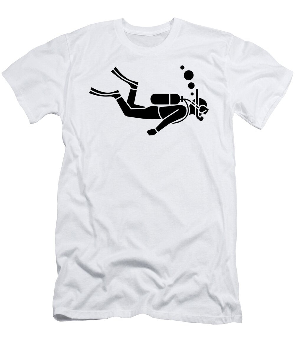 Silhouette of a Scuba Diver Joanna Redesiuk T-Shirt