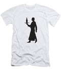 Silhouette of a Server Carrying a Tray Csa Images T-Shirt