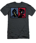 Silhouetted Heroes and Villains Portraits Matcha Coffe T-Shirt