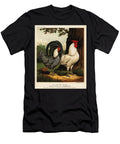 Silver Pencilled Hamburgh Cock and Hen 1871 Chromolithograph Unknown T-Shirt