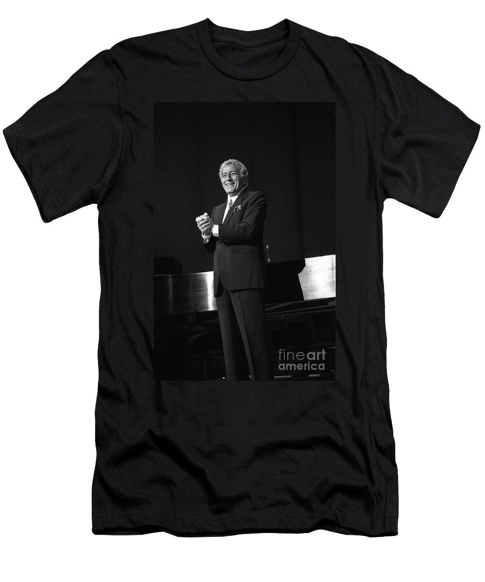 Singer Tony Bennett Front Row Photographs T-Shirt
