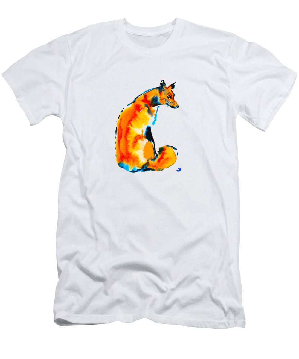 Sitting Fox Zaira Dzhaubaeva T-Shirt