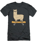 Skateboarding Llama Alpaca Skateboard Llama Teddi Lexiann T-Shirt