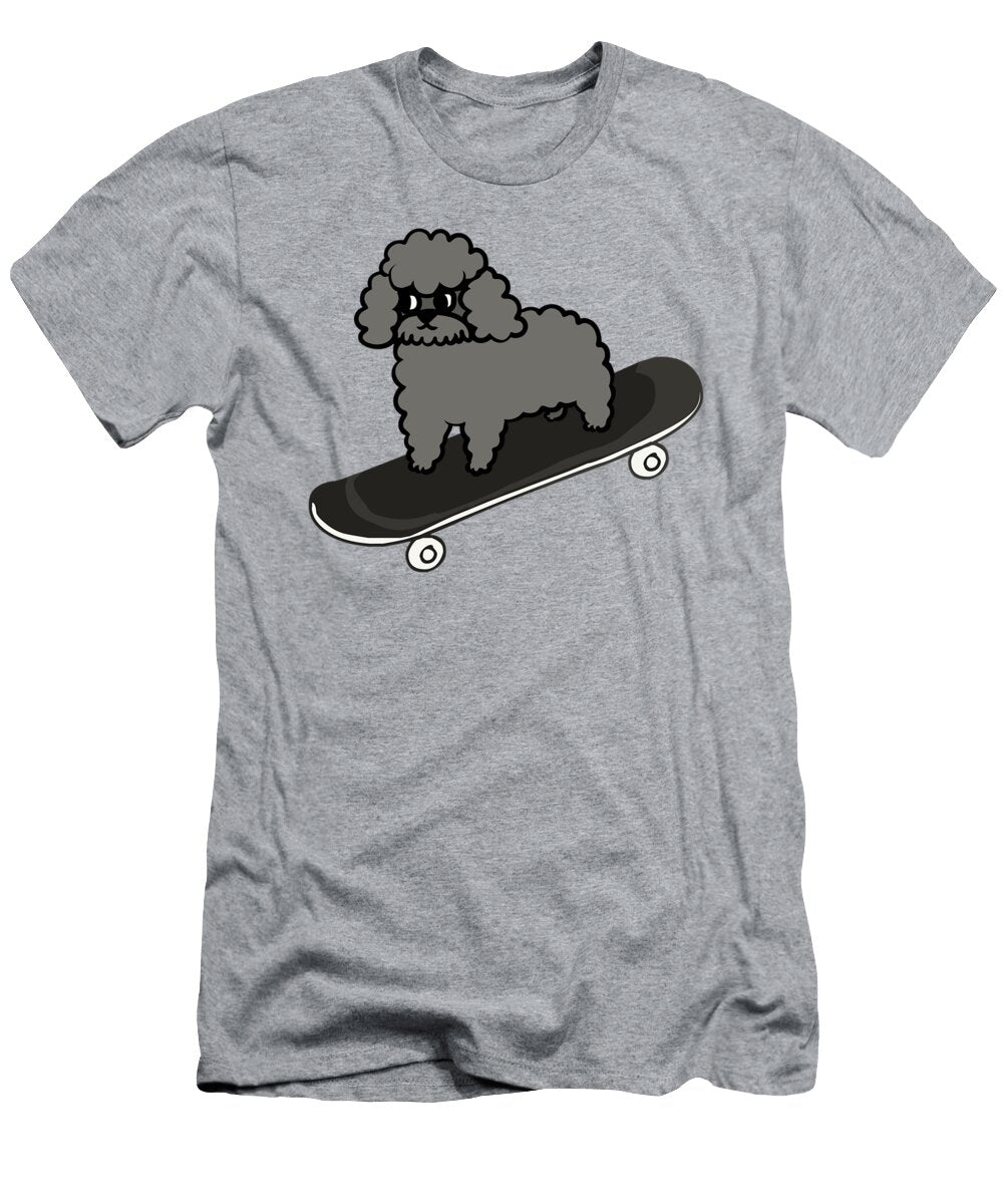 Skateboarding Poodle Jakson Corina T-Shirt