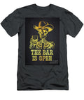 Skeleton Cowboy Cheers Aged Pixel T-Shirt