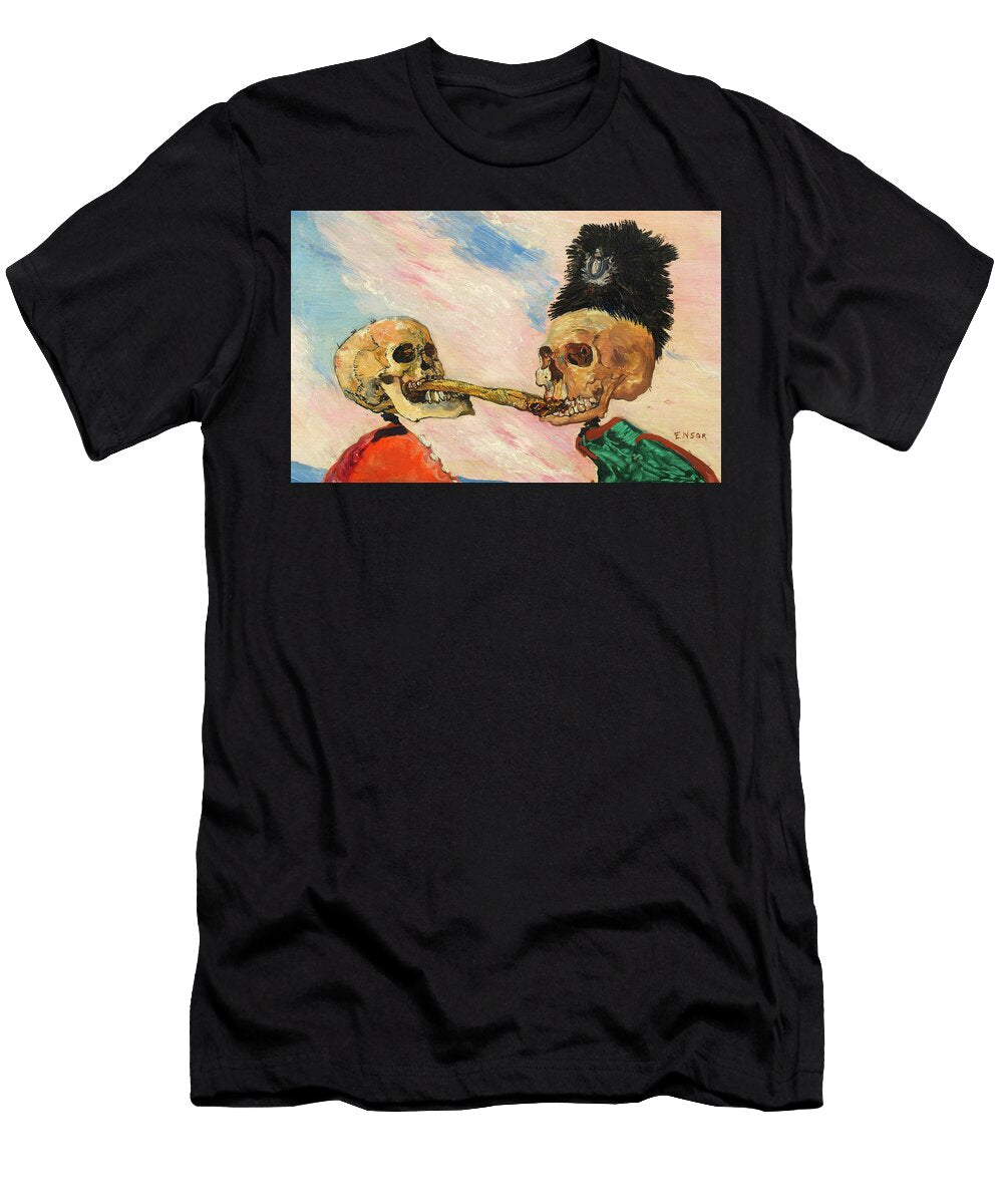 Skeletons Fighting Over a Pickled Herring James Ensor T-Shirt