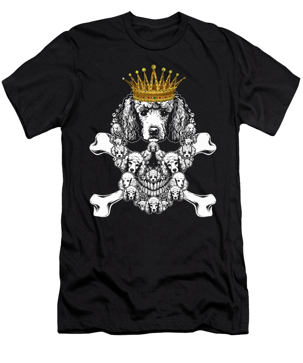 Skull Poodle Skeleton Halloween Costume Scary Natalie Lidford T-Shirt
