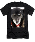 Sled Dog Closing Its Eyes During a Snow Corey Hendrickson T-Shirt