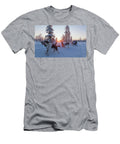 Sled Dogs Barking in the Snowy Forest Johnathan Ampersand Esper T-Shirt
