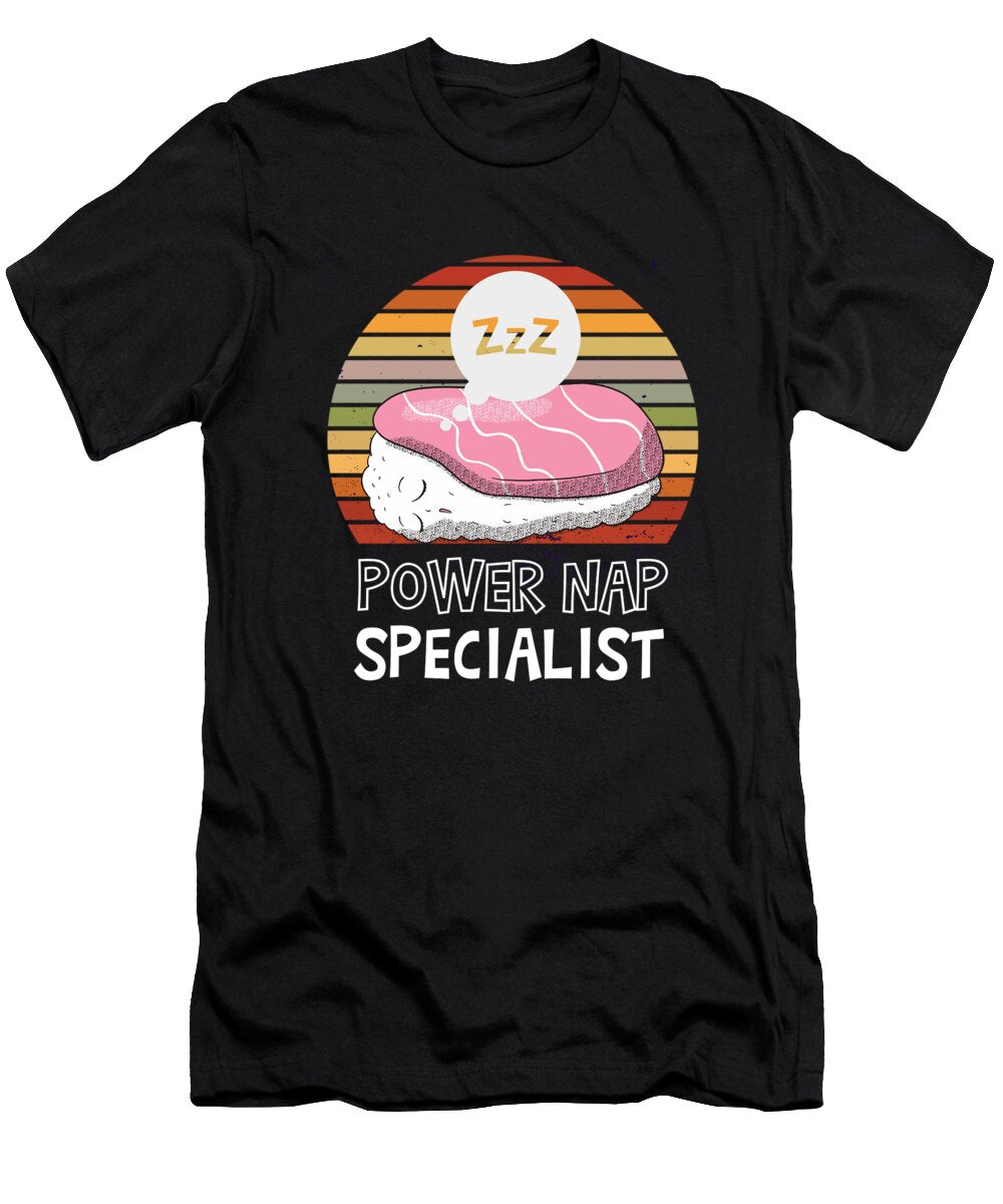 Sleeping Nigiri Rice Seaweed Japan Food Tenshirt T-Shirt