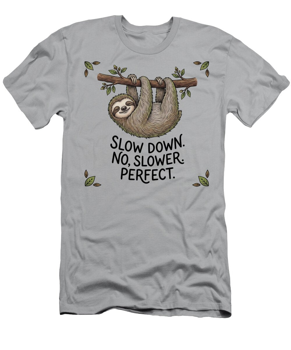 Slow Dreaming Sloth Nature Calm T-Shirt