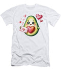 Smiling Avocado with Heart Balloons Joanna Redesiuk T-Shirt